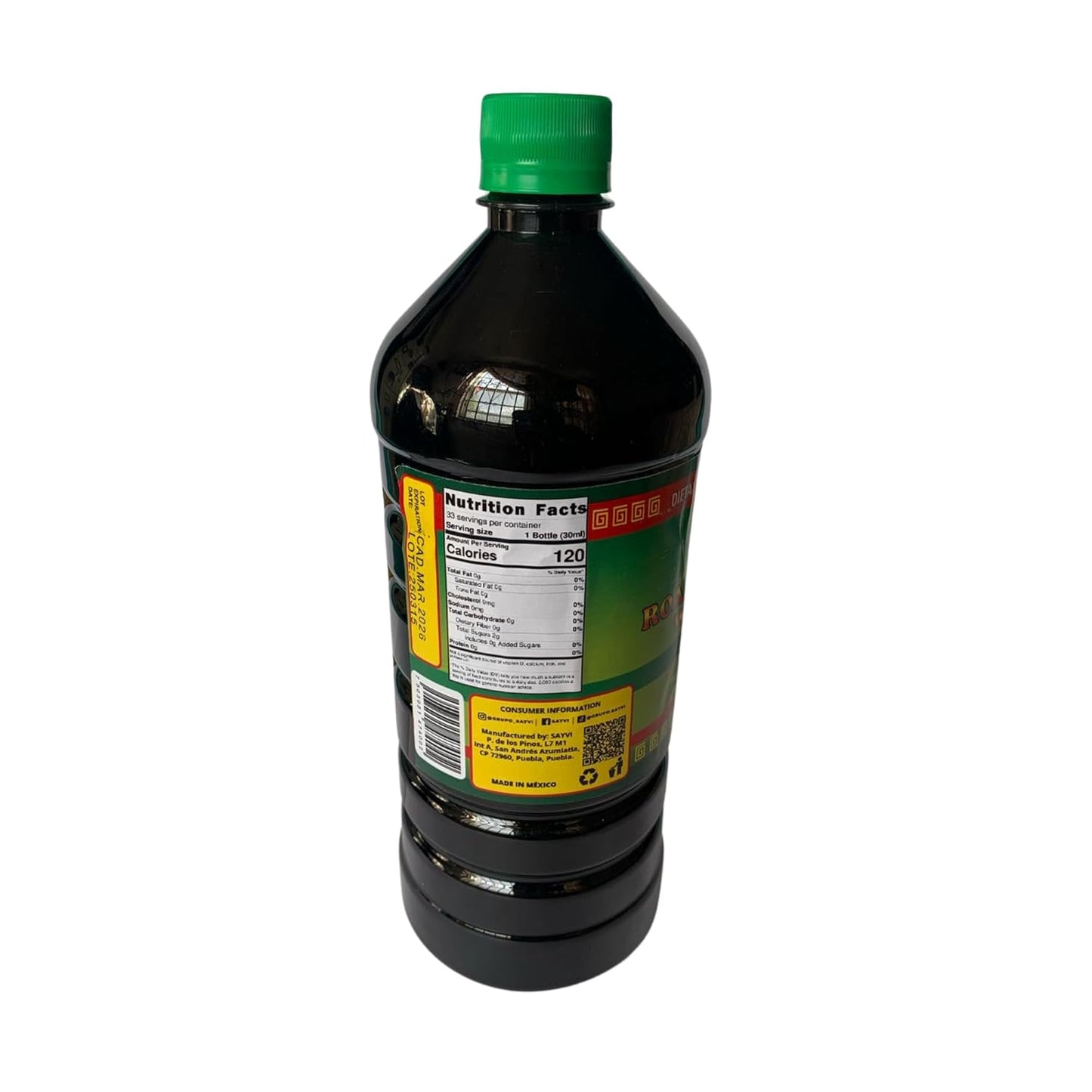 Jugo de Maguey Asado con Aloe SAYVI 33.8 fl oz