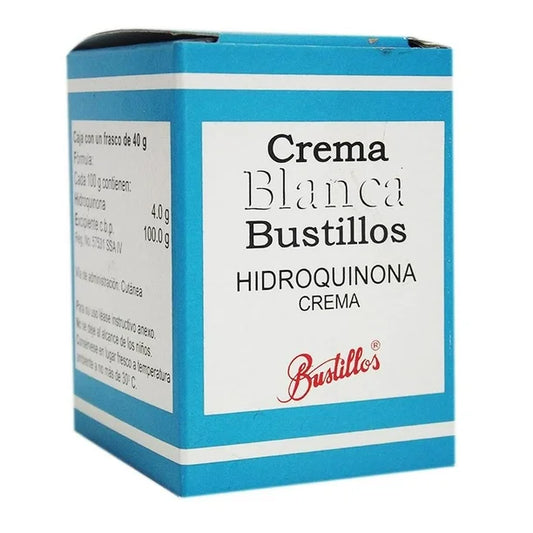 Bustillos - Crema Blanca, 40 g, paquete de 1